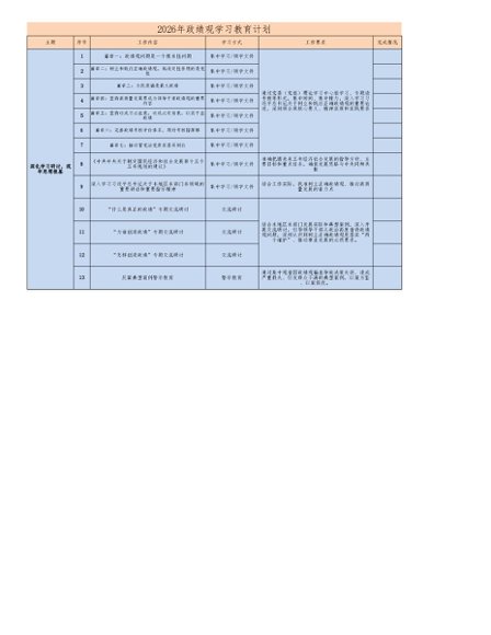 2026政绩观│04方案计划：2026年政绩观学习教育计划